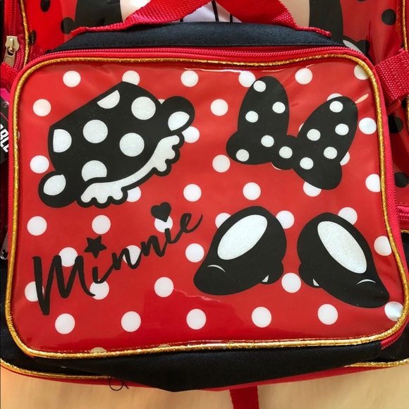 Minnie Mouse Backpack with Lunch Bag - Picture 3 of 6